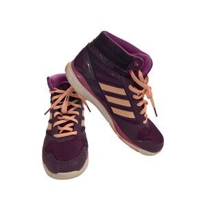Adidas 047293 Women's Size 6 Purple Pink Mesh High-Top Sneakers shoes